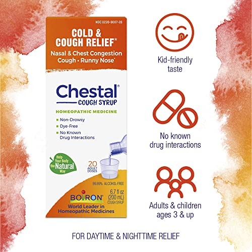 Boiron ABO-094 Chestal Adult Cold And Cough Syrup For Nasal And Chest Congestion, Runny Nose, And Sore Throat Relief thumb #3