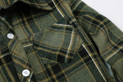 Image of Betusline Boy and Men Button Down Plaid Shirt | Soft,Breathable and Comfortable Fabric