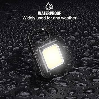 Amazon.co.jp: LED 投光器 COB 作業灯 USB充電式 キーホルダー式 超