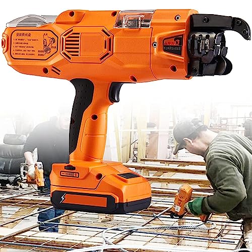 JOSKAA Electric Rebar,Rebar Tier Tying Machine,Electric Cordless Rechargeable Rebar Tier Tool Kit,12-24mm 2000mah Rebar Tying Machine Tool Set for Civil Building,Steel Bar Tying,Floor Pipe 1 JOSKAA Electric Rebar,Rebar Tier Tying Machine,Electric Cordless Rechargeable Rebar Tier Tool Kit,12-24mm 2000mah Rebar Tying Machine Tool Set for Civil Building,Steel Bar Tying,Floor Pipe
