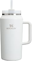 Vista 342 de STANLEY Quencher H2.0 Vaso Térmico con asa y pajilla, 64 onzas, tapa Flowstate de 3 posiciones, gran capacidad para viajes y deportes, vaso de acero