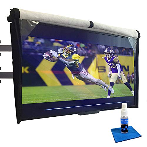 Exclusive Special Outdoor TV Cover 70-75 inch - with Front Flap, Weatherproof, Waterproof Protection, Soft Interior, with Bottom Cover + Screen Cleaner & Microfiber Cloth Black Friday 🔥 Outdoor TV Cover 70-75 inch - with Front Flap, Weatherproof, Waterproof Protection, Soft Interior, with Bottom Cover + Screen Cleaner & Microfiber Cloth