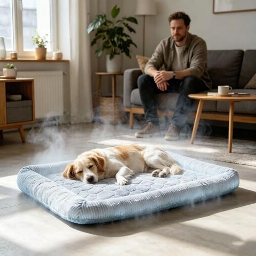 Tapis auto-rafraîchissant pour chat Coolcomfort avec bordure moelleuse - 8