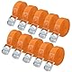 10 Stück Zurrgurt, Spanngurte 4mx25mm, orange Zurrgurte mit klemmschloss, Befestigungsgurt für Spanngurt Fahrrad, Spanngurte Fahrradträger, Load Motorräder, Gepäck, up to 250 kg, Gemäß DIN EN 12195-2