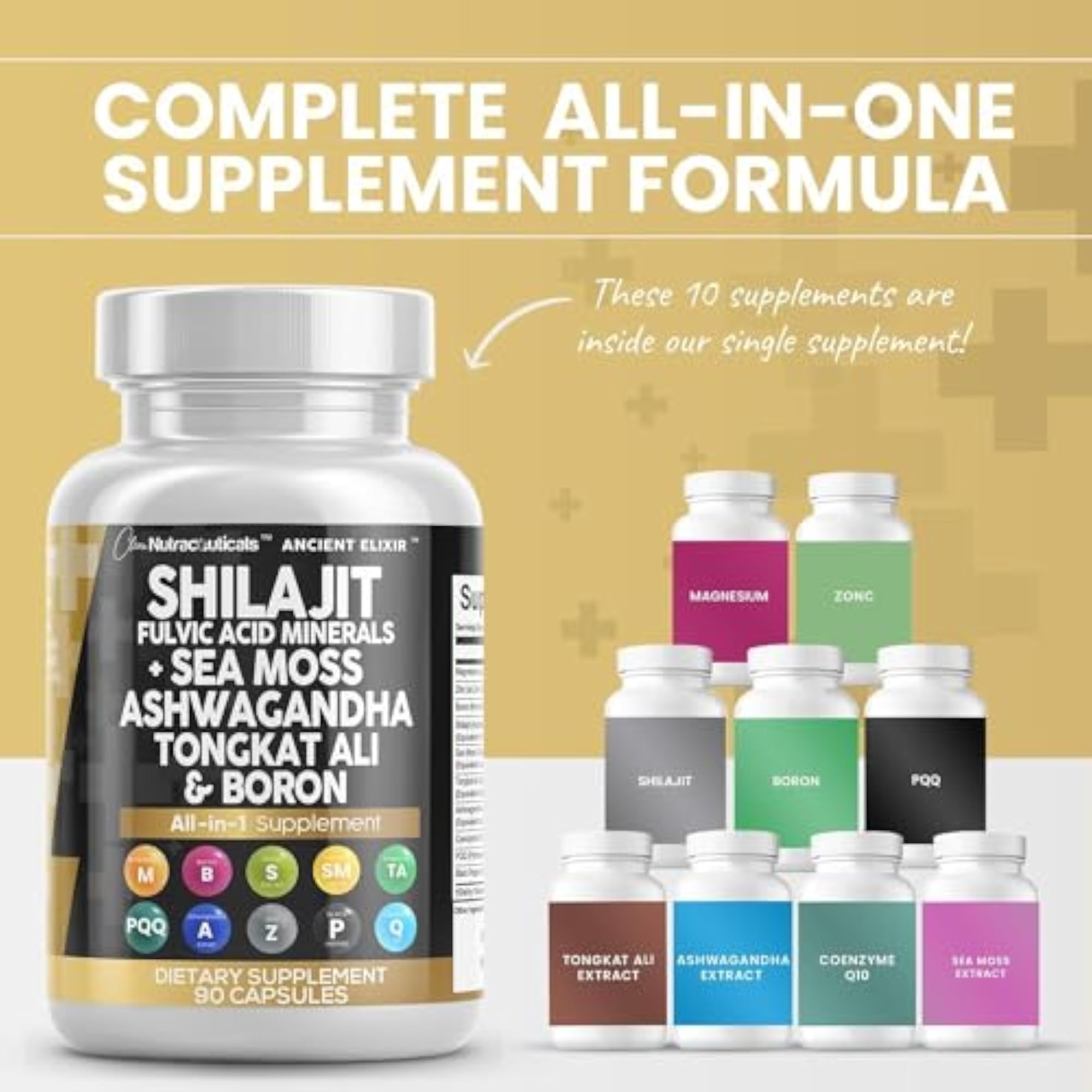 Athinika Nutrition Shilajit Supplement, 90 Count