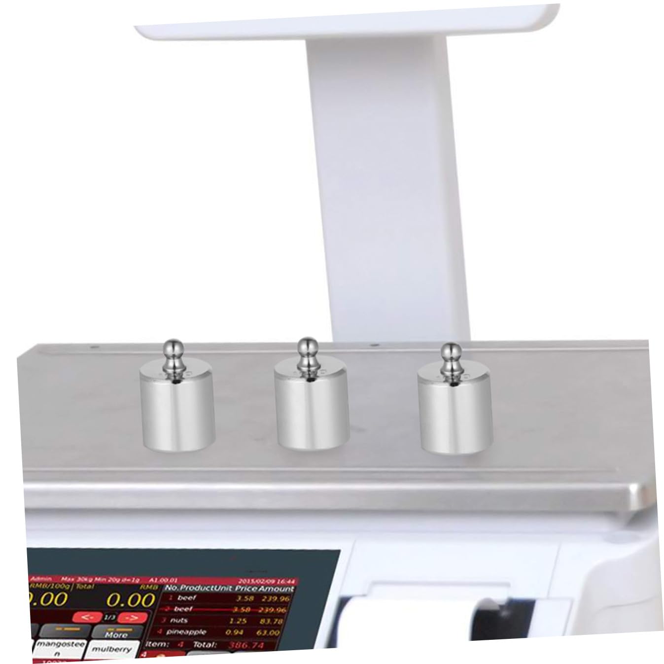 VALICLUD Lot de 3 Poids D'étalonnage Chromés M2 100 G en Acier pour Balance Numérique, Instrument Pédagogique, Accessoires Précis pour Balances Électroniques et Laboratoire Scientifique