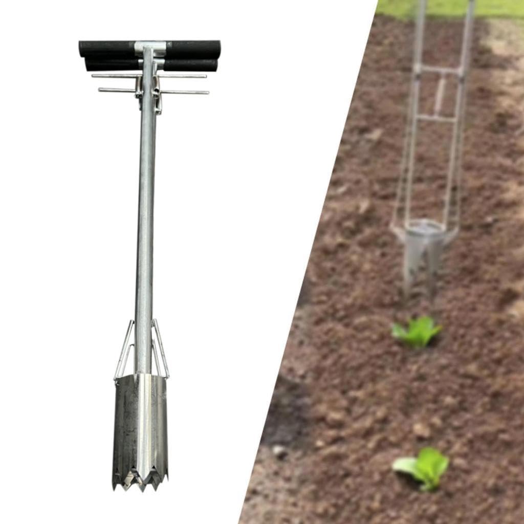 Muestreador de Suelo Portátil para Césped con Diseño Compacto Y Estructura Robusta de Acero Inoxidable Equipado con Mango Largo Ergonómico Adecuado Pa, 5 Cm de Diámetro