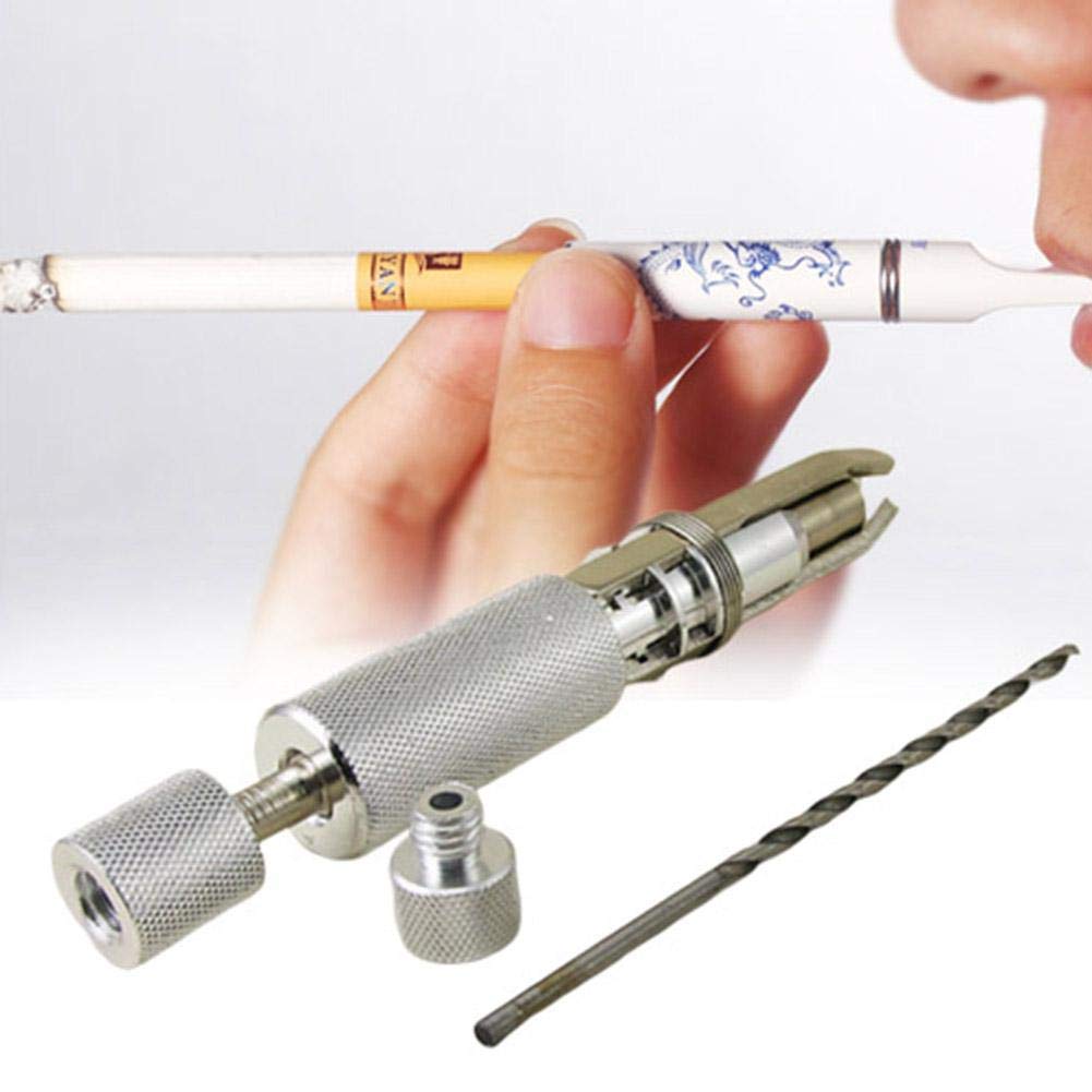 Gwei Silver Tobacco Smoking Clean Pipe Reamers Tamper Cleaner Tool Stainless Steel Cleaning Smoking Pipe Gift