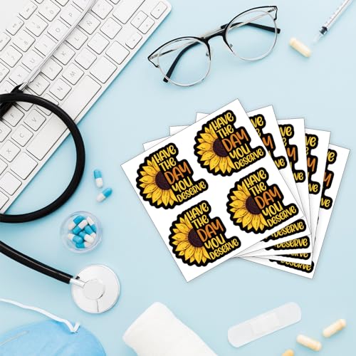 Calcomanías de girasol divertidas contra el diseño aburrido en laptops y termos 4