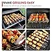 Unicook Upgraded Stainless Steel BBQ Shish Kabob Set, Large Foldable Grill Rack with 6pcs 13.5