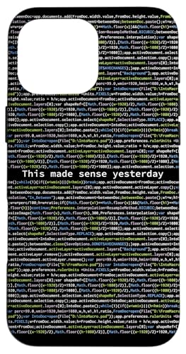 This Made Sense Yesterday ? Programmer Funny PC Graphic �X�}�z�P�[�X iPhone 16 Pro Max �p