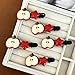 Apple Hair Clips Cute Star Hair Barrettes for Women Kawaii Cartoon Hair Accessories 2PCS (Apple01)