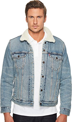 Levi's Men's Sherpa Trucker Jacket, denim, M