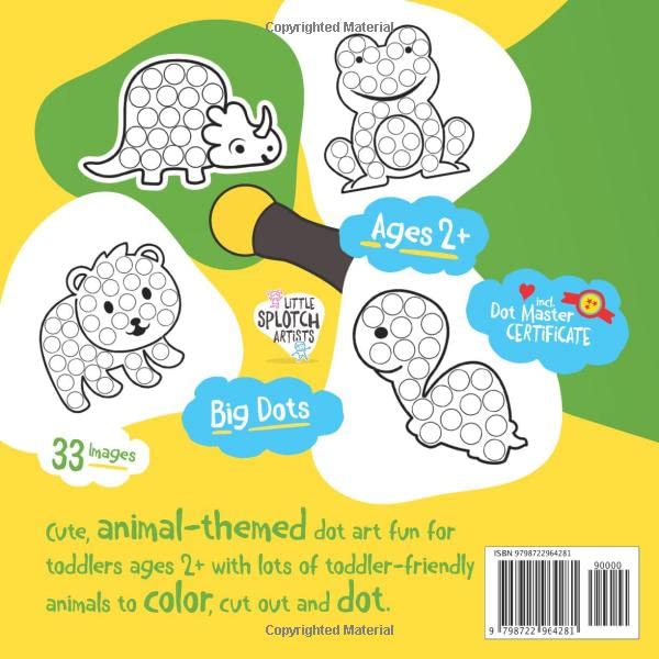 My Paint Daubers and Dot Markers Coloring Book for Toddlers: Preschool and Kindergarten Kids Activity Book with 33 cute Animals and big guided Dots for ages 2+. image 3