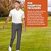 Stromberg - Hampton - Mens Tapered Breathable Water Resistant Golf Trousers - Quick Dry Mens Golf Pants - Navy - 34 Large