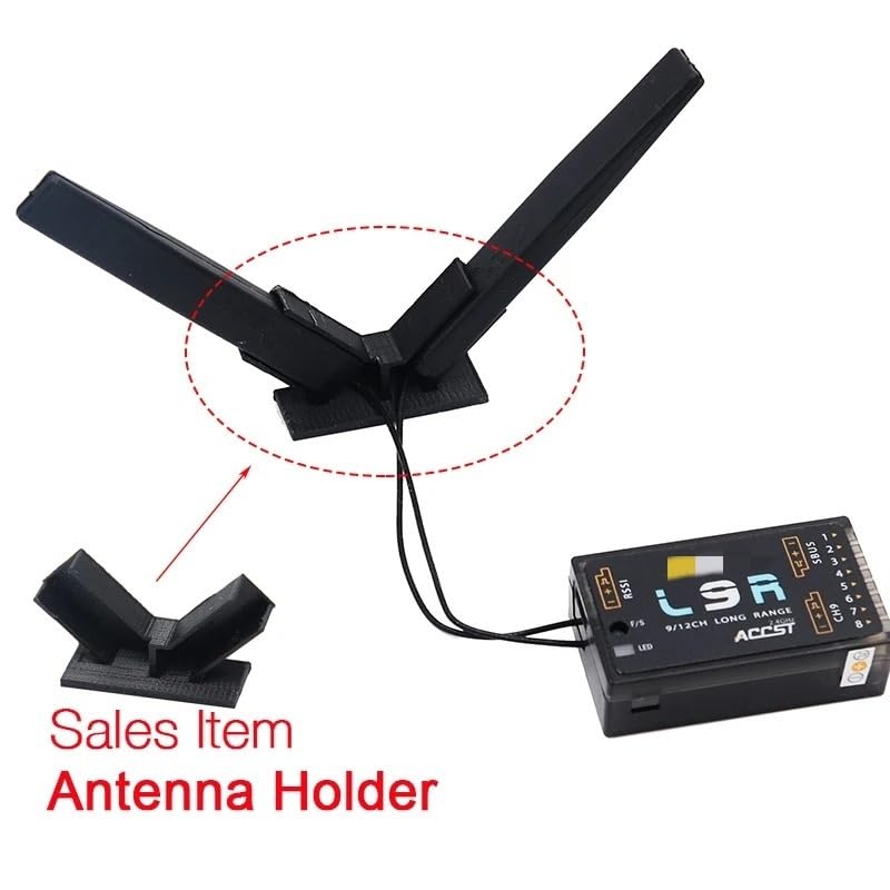 Supporto for Antenna da 5 Pezzi for Ricevitore X8R X6R L9R Stampato in 3D RC Drone FPV Racing Rotore(5pcs Black)