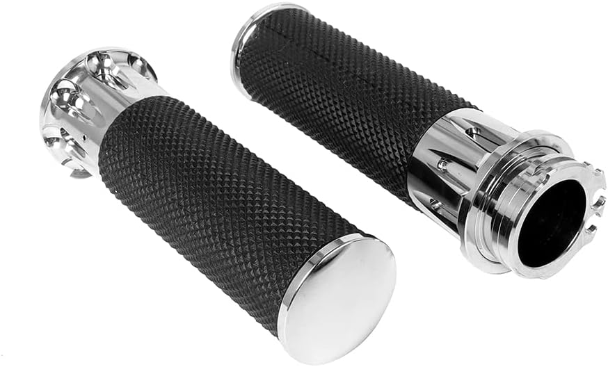 Motorcyle Handle Black CNC 1" 25mm Handlebar Hand Grips for Harley Sportster Touring Dyna Softail Custom Road King Street Glide (C)