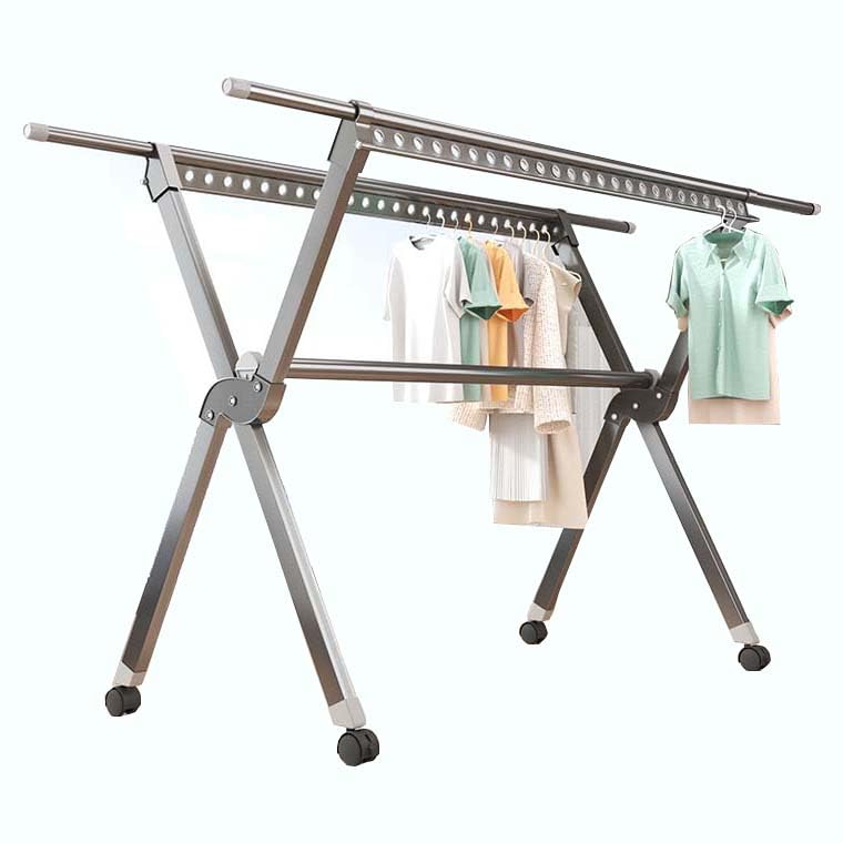 Étendoir à linge pliable robuste pour vêtements et serviettes de bain