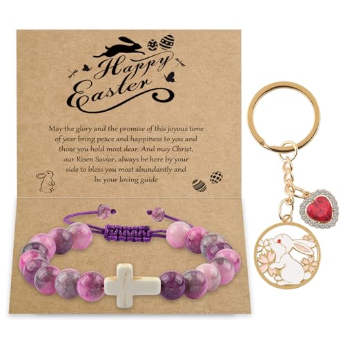 Image of Cross Easter Braclets Basket Gifts, Easter Bracelet Gifts, It's the Most Surprising Easter Gift for Gir