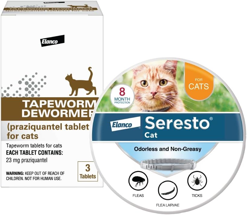 Cat Dewormer et Flea Tick Prevention Set 3-count Burundi Ubuy