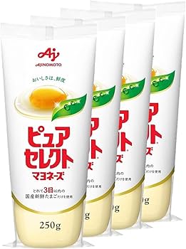 Amazon.co.jp: Ajinomoto 味の素 ピュアセレクトマヨネーズ 250g×4個