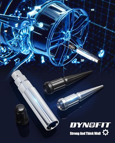 Image of Dynofit 6 Spline Spike Lug Nut Socket,1PC Chrome Socket Key,fit M12 1 /2 inch