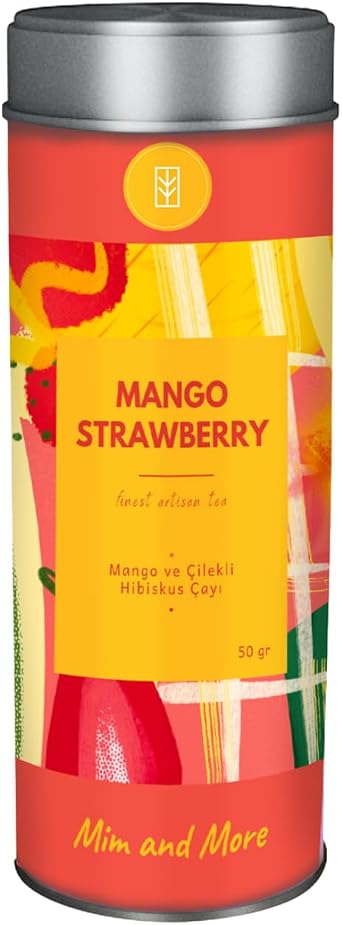 Mim and More Mango Strawberry - Mango and Strawberry Hibiscus Tea 50 Gr