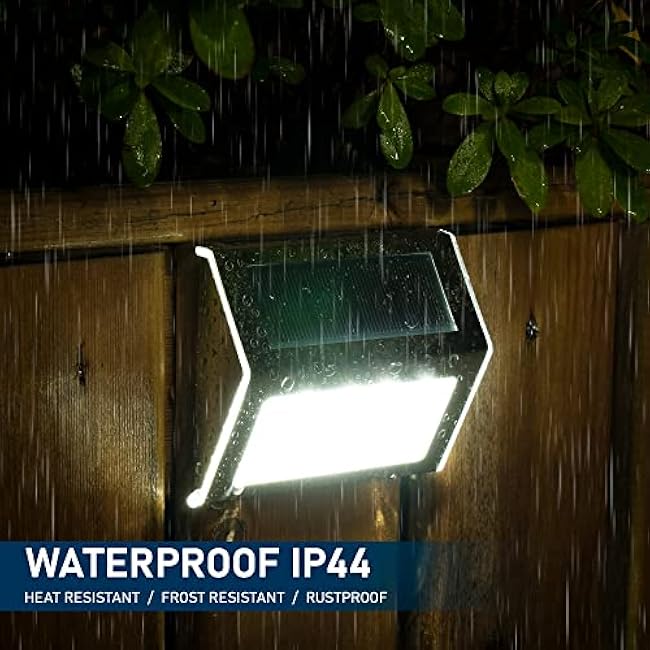 SOLPEX Solar Fence Lights Deck Lights Solar Step Lighting Cold White