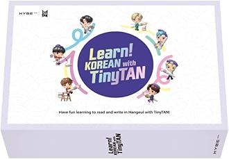 HYBE Learn Korean with TinyTAN - Korean Learning Book for Beginners/How to Learn Korean/colloquial Korean/Learn Korean for Beginners/BTS