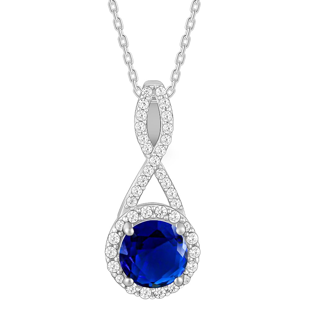 925 Silver Blue-maze Pendant With Link Chain| Necklace to Gift Women & Girls | With Certificate of Authenticity and 925 Stamp | 6 Months Warranty*-image-39