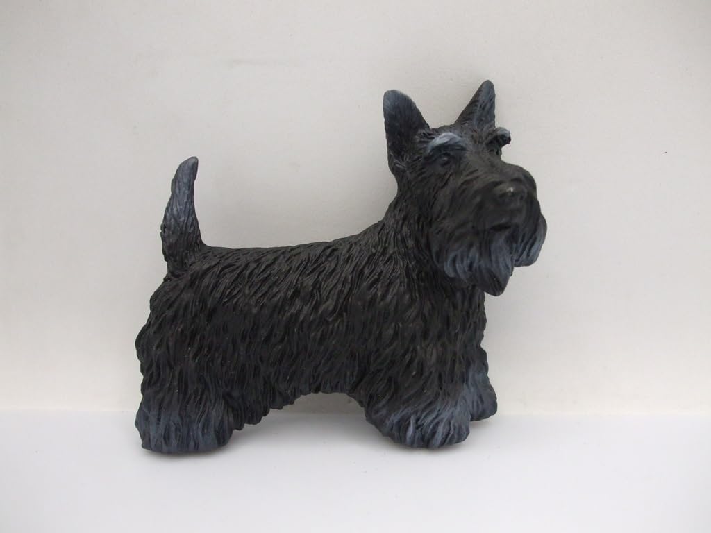 The Majestic Scottie Terrier Dog Fridge Magnet 2 Dimensional Sculptured And Handpainted Height 5.5Cm