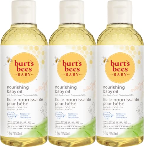 Burt's Bees Baby Nourishing Baby Oil, 5 oz., 3 Pack - image 1