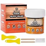 Deuvuo Cedar Wood Filler, High-Performance Cedar Wood Putty Filler Kit - Quickly Fix Wood Cracks and Blemishes with Wood Hole Filler - Paintable, Stainable, Sandable & Quick Drying - 9.87 Ounce