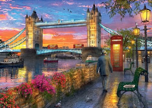 Ravensburger Tower Bridge at Sunset 1000 Piece Jigsaw Puzzles for Adults and Kids Age 12 Years Up