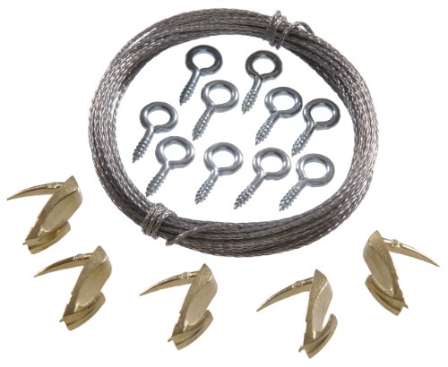 Image of Hillman Cobra Wall Biter Picture Hanging Kit Small 15 lb to 30 lb 15 Piece 122395