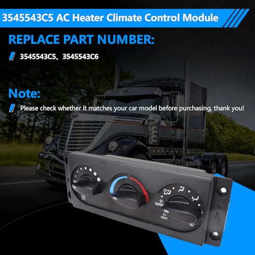 3545543C5 AC Heater Climate Control Module Compatible with 2002-2012 International 4200 4300 4400 7400 7500 7600 7700 8500 8600 Citystar Prostar Durastar Lonestar Terrastar Transtar Workstar - Image 4