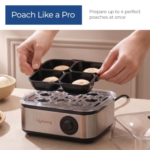 Lifelong Store Lifelong 2-in1 Egg Boiler and Poacher 500-Watt - Image 4
