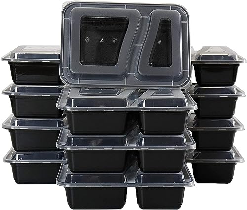 صندوق بينتو بقسمين واغطية لحفظ ماكولات الغداء بشكل قابل للتك...