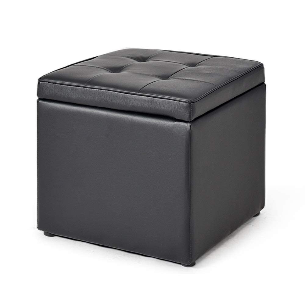 Banc de chaussure et pouf tabouret de rangement en bois contre le désordre