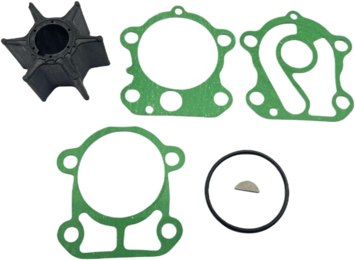 Water Pump Replacement Kit with Impeller Key Gaskets O-Ring Compatible with Outboard Engine 75HP 80HP 90HP 100HP 67F-44352-00