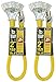 2-Pack - Yellow Jacket Extension Cord, 3-Outlet, Lighted Power Block - 2 Feet, 12/3 Heavy-Duty Contractor Grade, 15 Amp.