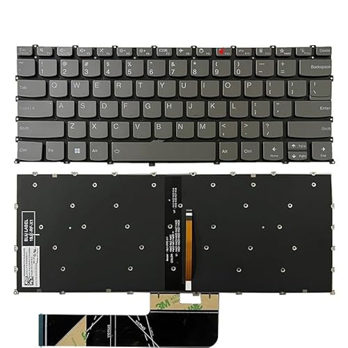 Lenovo�pUS�L�[�{�[�h IdeaPad 5 14ITL05 Flex 5-14IIL05/ARE05/Slim 14AHP9 14IMH9 Pro-14ITL5 7 Pro-14ach5/xiaoxin14 AHP9 IMH9�p(Grey Backl