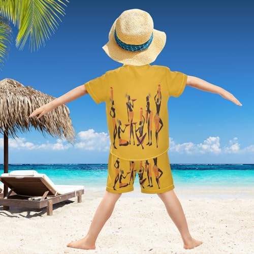 Image of visesunny Boys 2 Pieces T-shirts and Shorts Floral Tops & Shorts Summer Outfits 3-10 Years Clothes