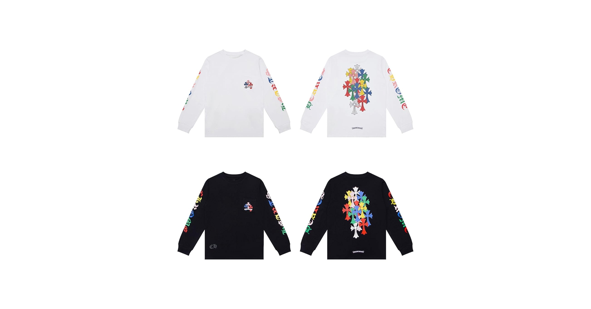 カラフル十字架デザイン長袖カットソー Amazon | [&AND STUDY] 長袖 Tシャツ メンズ プリント Tシャツ