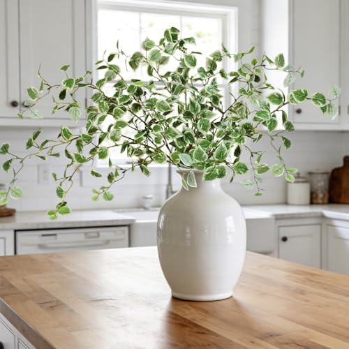Image of 6PCS 32.7'' Artificial Fall Greenery Stems for Vase Fake Eucalyptus Leaves
