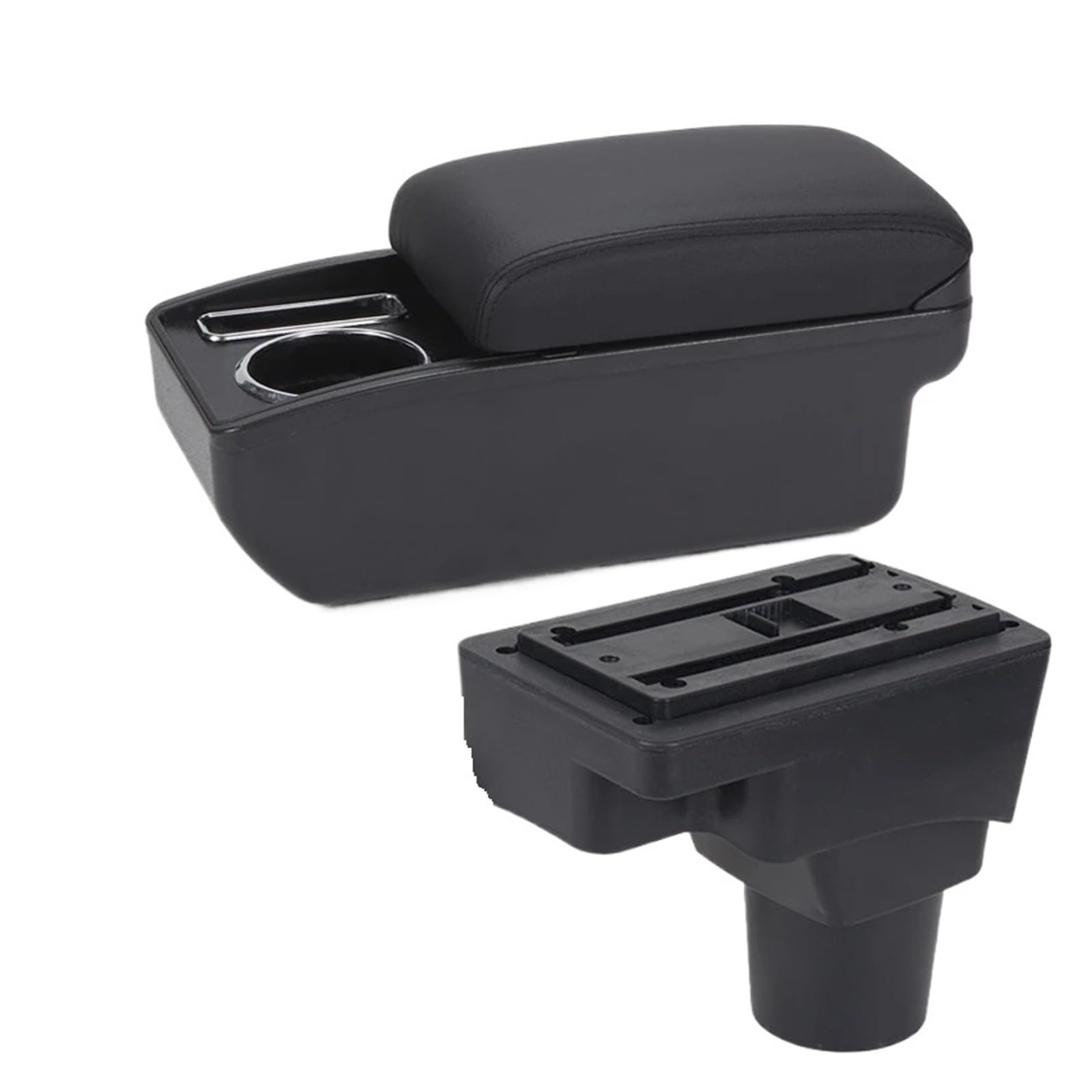 Ecbugat C2 Black Line No Usb For Chevrolet For Sonic For Aveo For Lova T250 T300 Car Armrest Dedicated Storage Box Interior Accessories Car Armrest Box(C2 Black Line No Usb)