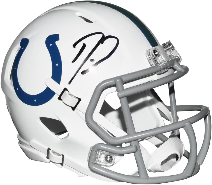 Darius Leonard Autographed Indianapolis Colts Mini Speed Helmet - Hand Signed & JSA Authenticated : Collectibles & Fine Art
