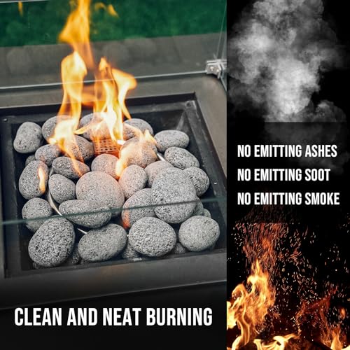 Image of Skyflame 10 Pounds Natural Tumbled Stones Round Lava Rock Pebbles