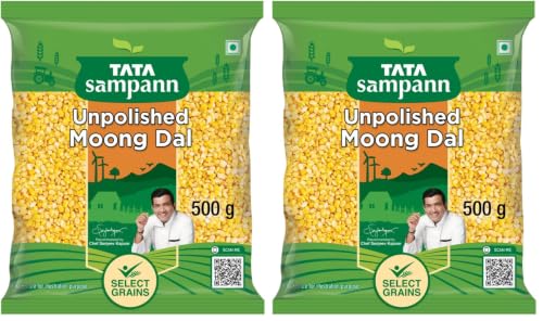 Image of Tata Sampann Unpolished Moong Dal (Split), 500gm (Pack of 2)
