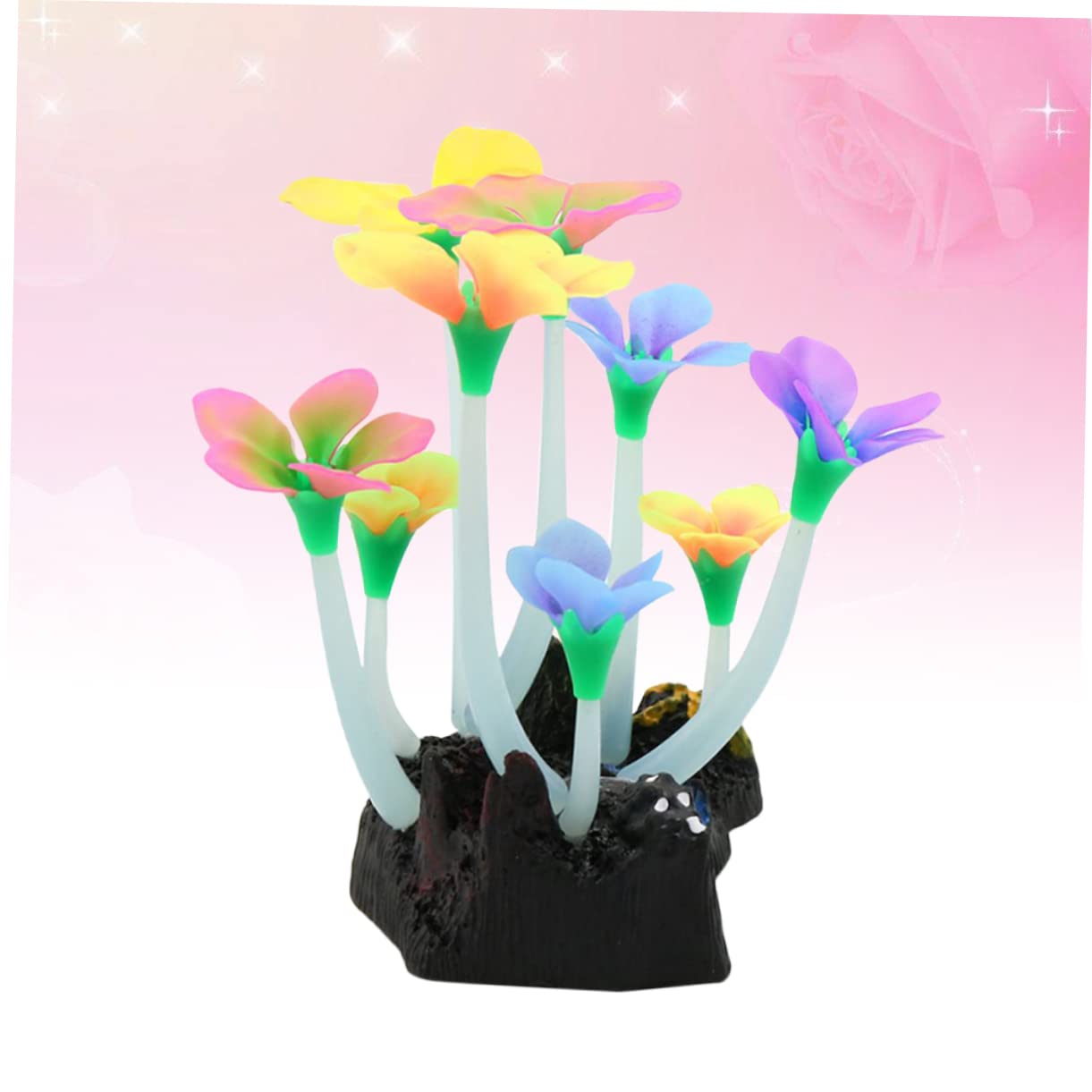 Angoily 3 Piezas decoración de Plantas Accesorios para peceras Betta decoración Vegetal Ornamento decoración del Acuario Planta de Agua de Acuario Falso Decoraciones Tanque de